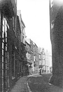 View down Oyster Street